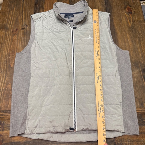 Fairway & Greene, Golf Vest McAllan blend XXL, cashmere cotton Mens Gray Quilted - Picture 4 of 7